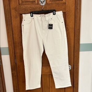 Eddie Bauer White Boyfriend Jeans